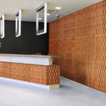 reveal wall collection in office reception area - c5