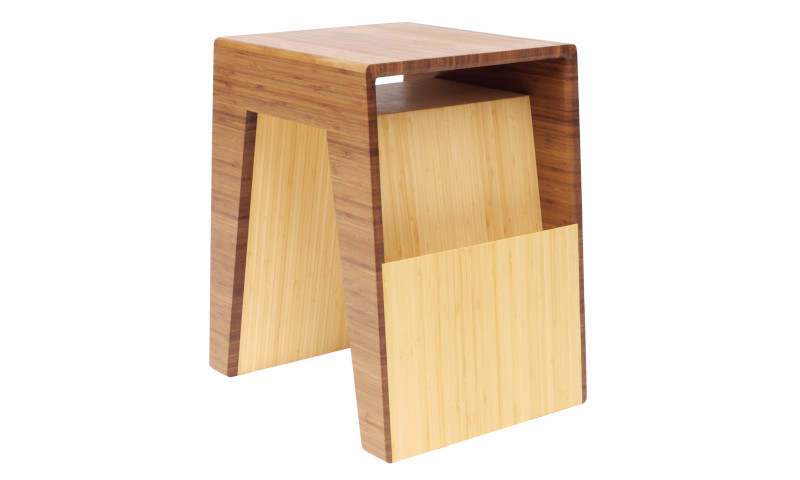 Custom table featuring Plyboo edge grain amber